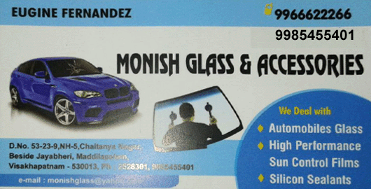 Monish Glass And Accessories Maddilapalem in Visakhapatnam Vizag,Maddilapalem In Visakhapatnam, Vizag