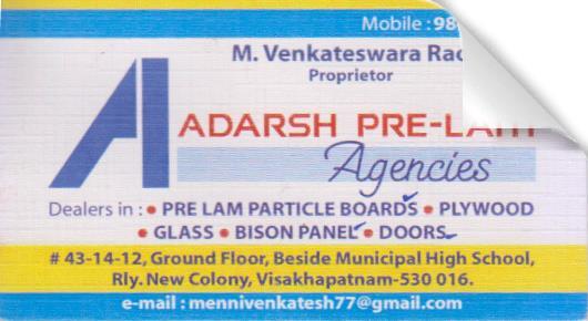 adarsh pre lam agencies dealers for plywood glass bison panel doors near railway new colony visakhapatnam vizag,Railway New Colony In Visakhapatnam, Vizag