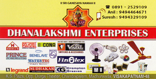 Dhanalakshmi Enterprises Madhurawada in Visakhapatnam Vizag,Madhurawada In Visakhapatnam, Vizag