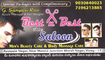 Best n Best The saloon in visakhapatnam,Murali Nagar  In Visakhapatnam, Vizag