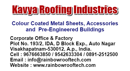 Kavya Roofing Industries in Auto Nagar Visakhapatnam Vizag,Auto Nagar In Visakhapatnam, Vizag