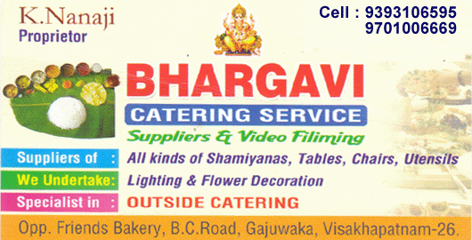 Bhargavi Catering Service Gajuwaka in Visakhapatnam Vizag,Gajuwaka In Visakhapatnam, Vizag