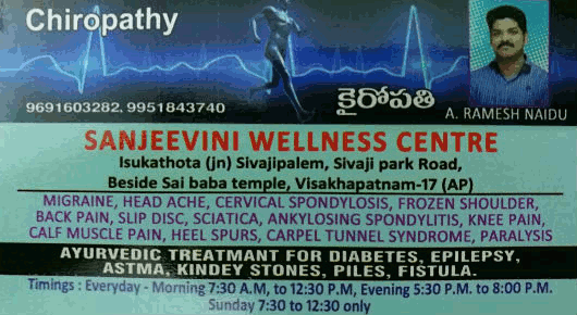 sanjeevini wellness centre near isukathota health treatment chiropathy in vizag,Isukathota In Visakhapatnam, Vizag