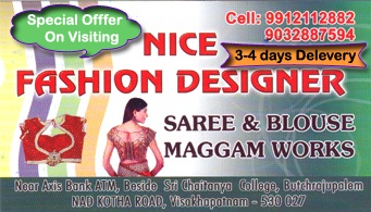 Nice Fashion Designer In visakhapatnam,NAD kotha road In Visakhapatnam, Vizag