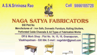 Naga Satya Fabrications in visakhapatnam,Gnanapuram In Visakhapatnam, Vizag