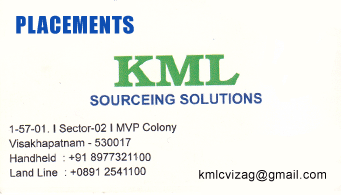 KML Sourcing Solutions in visakhapatnam,Seethammadhara In Visakhapatnam, Vizag