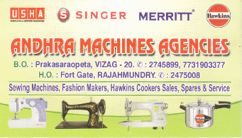 Andhra Machines Agencies prakasaraopeta in vizag visakhapatnam,Prakashraopeta In Visakhapatnam, Vizag