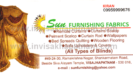 Sun Furnishing Fabrics Shankarmatham road,Sankaramattam In Visakhapatnam, Vizag
