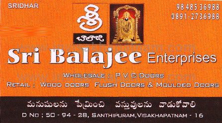 SRI BALAJEE Enterprises Santhipuram,Santhipuram In Visakhapatnam, Vizag