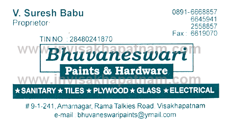 Bhuvaneswari paints Ramatalkies road,Ramatalkies In Visakhapatnam, Vizag
