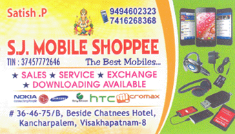 SJ Mobile shopee sales services exchange download in vizag visakhapatnam,kancharapalem In Visakhapatnam, Vizag