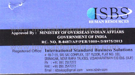 isbs human resources srinagar 84,Srinagar In Visakhapatnam, Vizag