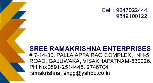Sree Ramakrishna Enterprises in Visakhapatnam Vizag,Gajuwaka In Visakhapatnam, Vizag