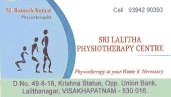 sri lalitha physiotherapy centre in vizag visakhapatnam,Lalitha nagar In Visakhapatnam, Vizag