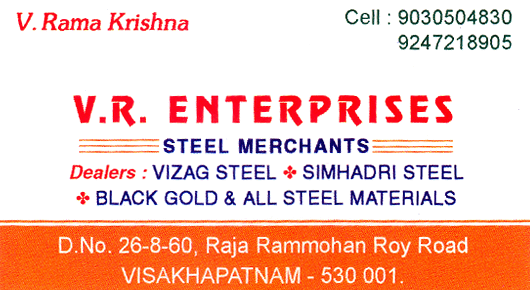 VR Enterprises in Visakhapatnam Vizag,Kurupammarket In Visakhapatnam, Vizag