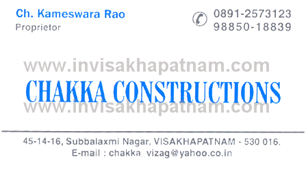 Chakka Constructions Subblaxmi nagar,Subbalaxmi Nagar In Visakhapatnam, Vizag