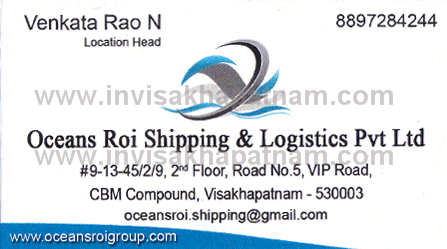 Oceans Roi Shipping Logistics CBM Compound,CBM Compound In Visakhapatnam, Vizag