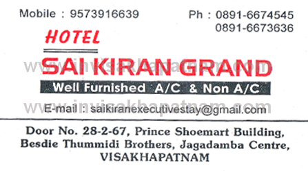 Hotel Sai Kiran Grand Jagadamba,Jagadamba In Visakhapatnam, Vizag