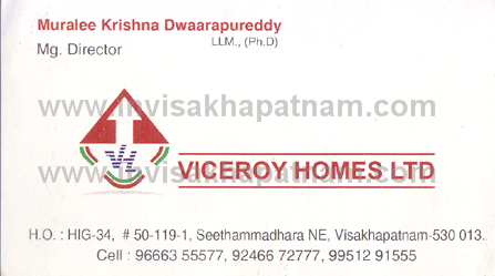Viceroy Homes Seethammadhara NE,Seethammadhara In Visakhapatnam, Vizag