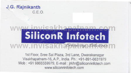 SiliconR Infotech Dwarkanagar,Dwarakanagar In Visakhapatnam, Vizag