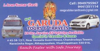 Garuda Tours And Travels in visakhapatnam,Akkayyapalem In Visakhapatnam, Vizag