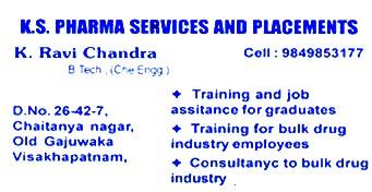 K.S Pharma Service and Placements in visakhapatnam,Old Gajuwaka In Visakhapatnam, Vizag