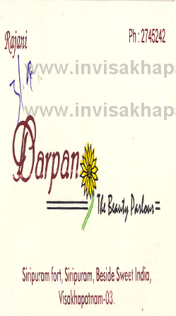 Darpan Beautyparlour Siripuram,siripuram In Visakhapatnam, Vizag