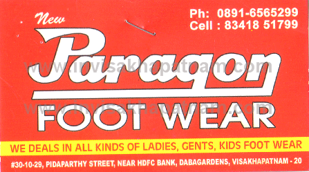 New PARAGON FOOTWARE Dabagardens,Dabagardens In Visakhapatnam, Vizag