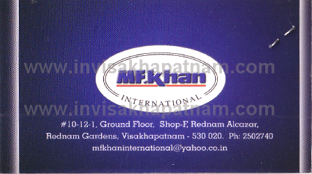 MF Khan Rednam Gardens,Rednamgardens In Visakhapatnam, Vizag