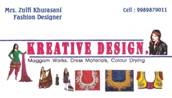 kreative design maggam works dress materials color drying in visakhapatnam vizag,Seethammadhara In Visakhapatnam, Vizag