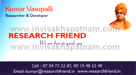 research,Visakhapatnam In Visakhapatnam, Vizag