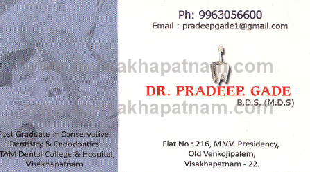 DR.PradeepGade,old venkojipalem In Visakhapatnam, Vizag