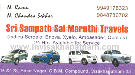 srisampathsaiMaruthiTravels,CBM Compound In Visakhapatnam, Vizag