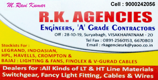 R.k.Agencies in visakhapatnam,suryabagh In Visakhapatnam, Vizag