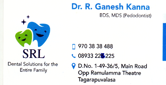 SRL Multispeciality Dental Hospital Tagarapuvalasa in Visakhapatnam Vizag,Tagarapuvalasa In Visakhapatnam, Vizag