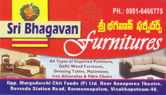 Sri Bhagavan Furnitures Kurmannapalem in Visakhapatnam Vizag,Kurmanpalem In Visakhapatnam, Vizag