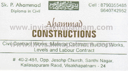Ahmad consructions visakapatnam,Kailasagiri Road In Visakhapatnam, Vizag