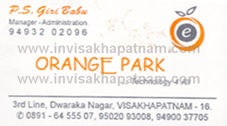 Orangepark,Dwarakanagar In Visakhapatnam, Vizag