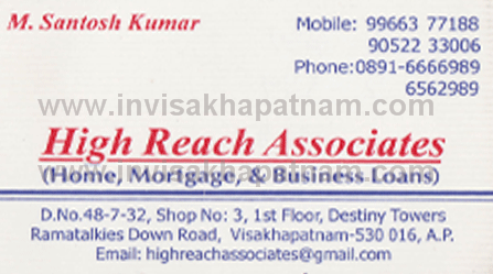 High Reach Associates,Ramatalkies In Visakhapatnam, Vizag