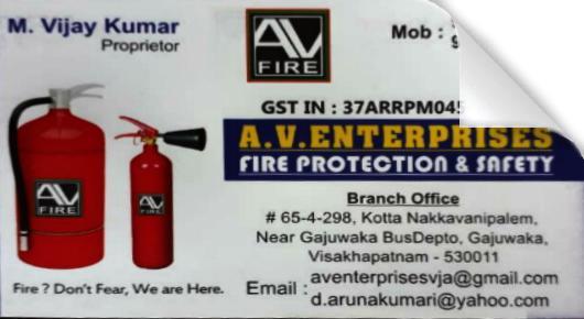 av enterprises fire and safety protection dealers gajuwaka vizag visakhapatnam,Gajuwaka In Visakhapatnam, Vizag