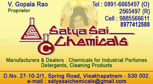Satya Sai Chemicals in Visakhapatnam Vizag,Purnamarket In Visakhapatnam, Vizag