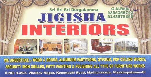 Jigisha Interiors Madhurawada in Visakhapatnam Vizag,Madhurawada In Visakhapatnam, Vizag