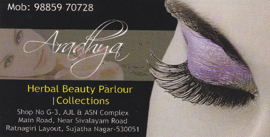 Aradhya Herbal Beauty Parlour collections Sujatha Nagar in Visakhapatnam Vizag,Sujatha nagar In Visakhapatnam, Vizag