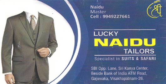Lucky Naidu Tailors Gajuwaka in Visakhapatnam Vizag,Gajuwaka In Visakhapatnam, Vizag