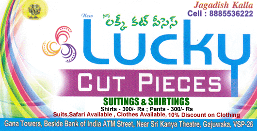 Lucky Cut Pieces Gajuwaka in Visakhapatnam Vizag,Gajuwaka In Visakhapatnam, Vizag
