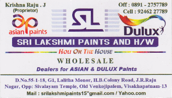 Sri Lakshmi Paints in visakhapatnam,Venkojipalem In Visakhapatnam, Vizag
