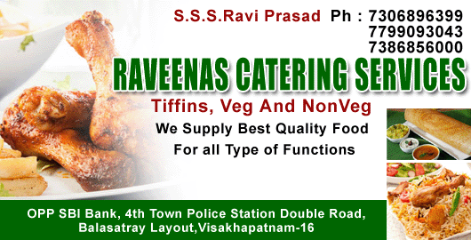 Raveenas Catering Services BS Layout in Visakhapatnam Vizag,BS Layout In Visakhapatnam, Vizag