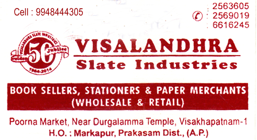 Visalandhra Salate Industries in Visakhapatnam Vizag,Purnamarket In Visakhapatnam, Vizag