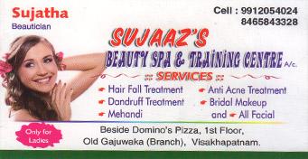 Sujaazs Beauty Spa in visakhapatnam,Old Gajuwaka In Visakhapatnam, Vizag