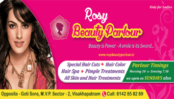 Rose Beauty Parlour In visakhapatnam,MVP Colony In Visakhapatnam, Vizag